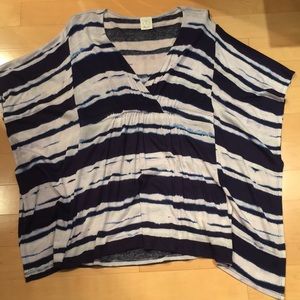 Ella Moss top in navy, white and blue in XS